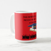 Einstein's graduation motto bright red kaffeetasse (Vorderseite Links)