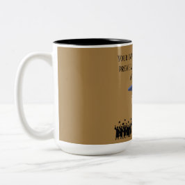 Einstein's graduation motto light brown zweifarbige tasse