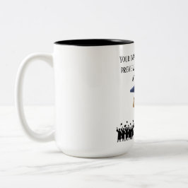Einstein's graduation motto white zweifarbige tasse
