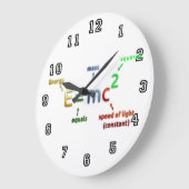 Einsteins Massenäquivalenz Große Wanduhr (Winkel)