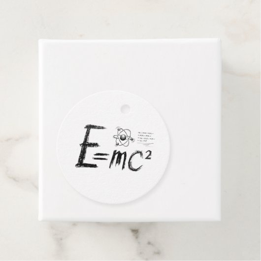 Einsteins Relativitätstheorie. Formel Geschenkanhänger (Beispiel)