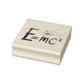 Einsteins Relativitätstheorie. Formel Gummistempel (Stempel)