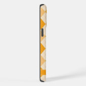 Einstellbare Blassgelb Orange Farbe Argyle iPhone Hülle (Rechte Seite)