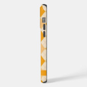 Einstellbare Blassgelb Orange Farbe Argyle iPhone Hülle (Linke Seite)