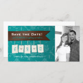 Einstellbare Farbe: DIY Save the Date Foto Cards (Vorne/Hinten)