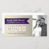 Einstellbare Farbe: DIY Save the Date Foto Cards (Vorne/Hinten)