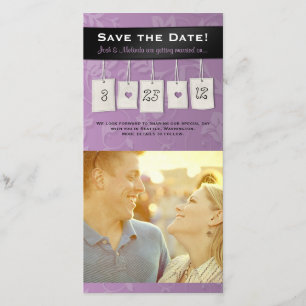Einstellbare Farbe: DIY Save the Date Foto Cards