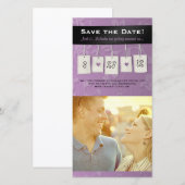 Einstellbare Farbe: DIY Save the Date Foto Cards (Vorne/Hinten)