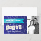 Einstellbare Farbe: DIY Save the Date Foto Cards (Vorne/Hinten)