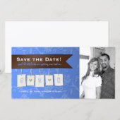 Einstellbare Farbe: DIY Save the Date Foto Cards (Vorne/Hinten)