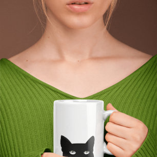 EINSTELLEN DER SCHWARZEN KAFFEE-TASSE KAFFEETASSE