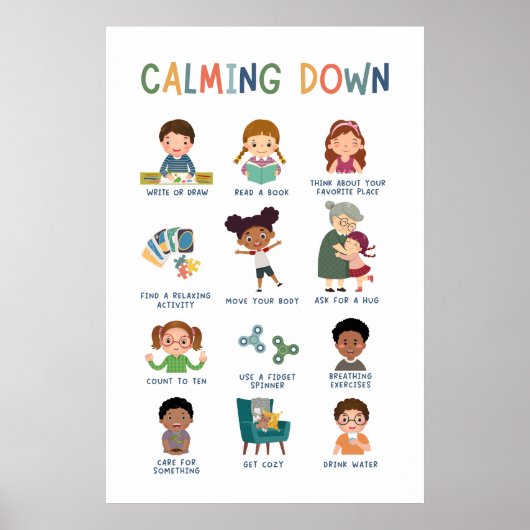 Einstellmöglichkeiten für Klassenraum-Poster Poster (Vorne)