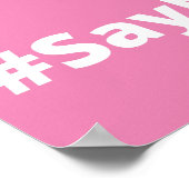 Einstellung der Gewalt gegen Frauen Poster (Ecke)