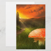 Einstellung der Herbstsonne. Briefpapier (Vorne/Hinten)