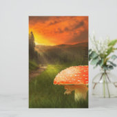 Einstellung der Herbstsonne. Briefpapier (Stehend Vorderseite)