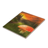 Einstellung der Herbstsonne. Fliese (Seite)