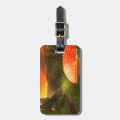 Einstellung der Herbstsonne. Gepäckanhänger (Vorderseite vertikal)