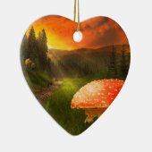 Einstellung der Herbstsonne. Keramik Ornament (Rechts)