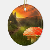 Einstellung der Herbstsonne. Keramikornament (Links)