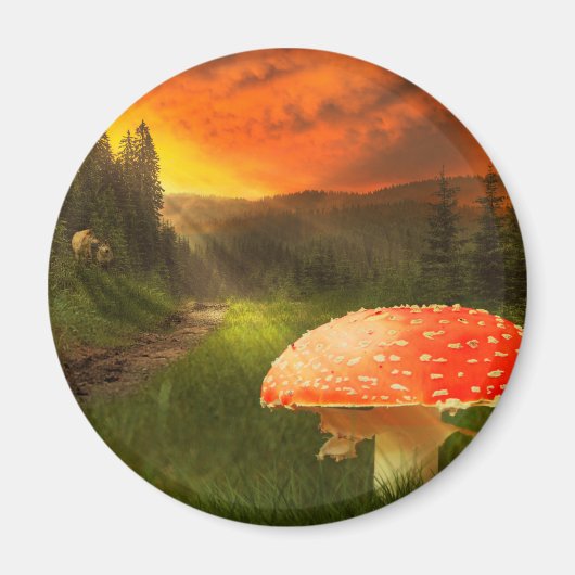 Einstellung der Herbstsonne. Magnet (Vorne)