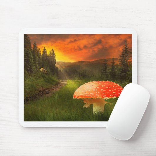 Einstellung der Herbstsonne. Mousepad (Mit Mouse)