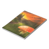 Einstellung der Herbstsonne. Notizblock (Rotiert)