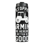 Einstellung der Landwirtschaft zu diesem Zitat Thermosbecher (Vorderseite)