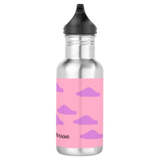 Einstellung der Sonne mit Wolken: Edelstahlflasche (Rechts)