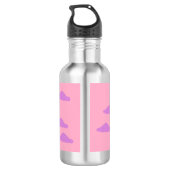 Einstellung der Sonne mit Wolken: Edelstahlflasche (Rückseite)