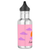 Einstellung der Sonne mit Wolken: Edelstahlflasche (Links)