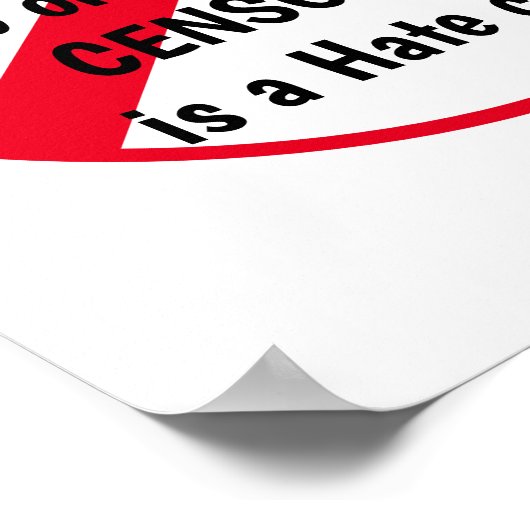 Einstellung der Zensur Poster (Ecke)