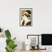 Einstellung des Haarnadels Poster (Heimbüro)