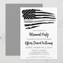 Einstellung des Korrekturbeamten in dünner grauer  Einladung