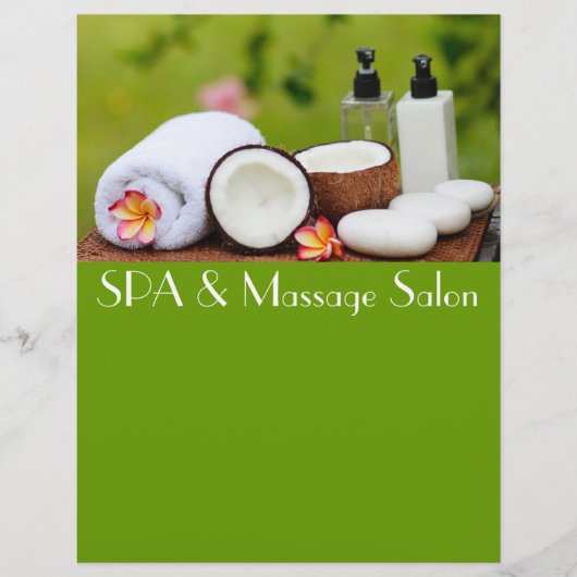 Einstellung des Wellness-Centers Flyer (Vorne)