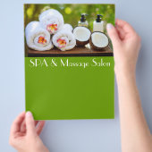 Einstellung des Wellness-Centers Flyer (Hand)