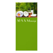 Einstellung des Wellness-Centers Werbekarte (Vorne)