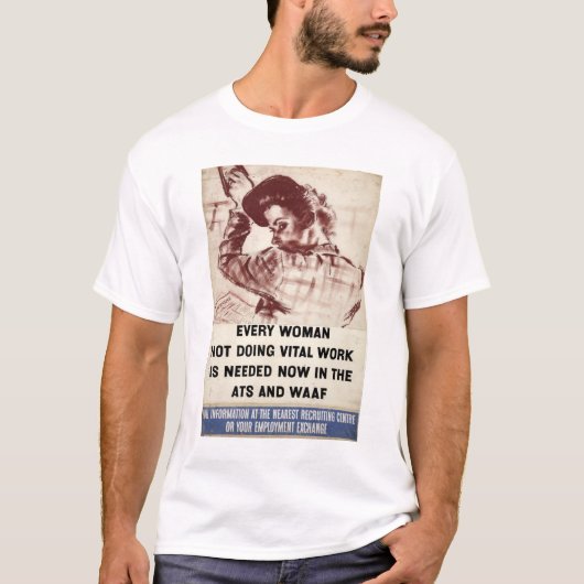 Einstellung Druckluftanlasser und WAAF 1939-46.jpg T-Shirt (Vorderseite)