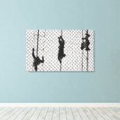 Einstellung eines Hindernisses Leinwanddruck (Insitu (Holzboden))