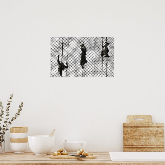 Einstellung eines Hindernisses Poster (Küche)