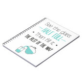 Einstellung, Erfolg, Glück, Motivierend Zitat Notizblock (Linke Seite)