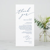 Einstellung Hochzeitsplatz Danke Minimalistischer  Programm (Stehend Vorderseite)
