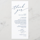 Einstellung Hochzeitsplatz Danke Minimalistischer  Programm (Vorderseite)