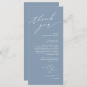 Einstellung Hochzeitsplatz Danke Minimalistischer  Programm (Vorne/Hinten)