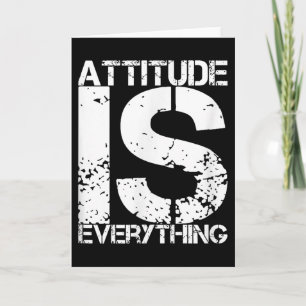 Einstellung ist alles - Inspirierendes Zitat-Gesch Karte