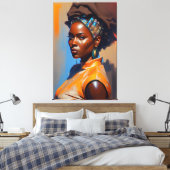 Einstellung macht einen Unterschied Leinwanddruck (Insitu (Schlafzimmer))