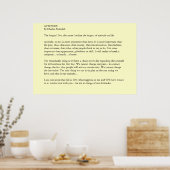 Einstellung Poster (Küche)