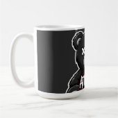 Einstellung Split Bär | Blitz X-Augen Teddy Grafik Kaffeetasse (Links)