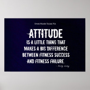 Einstellung und Fitness Erfolge #1! Poster