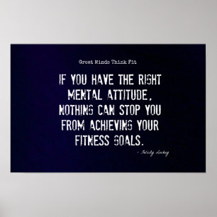 Einstellung und Fitness Erfolge #4! Poster