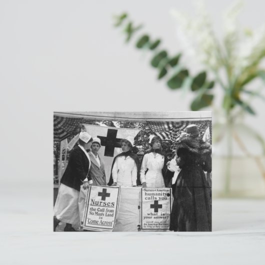 Einstellung von Krankenpflegern Postkarte (Stehend Vorderseite)